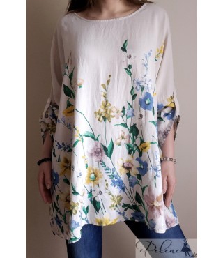 Nauja didelio dydžio palaidinė su gėlėmis